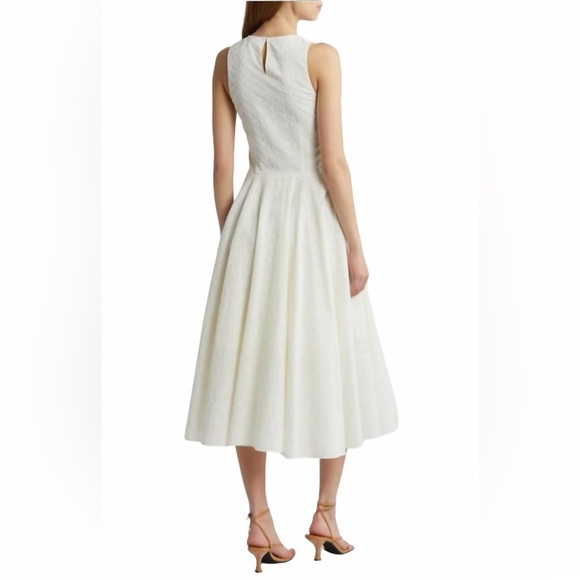 FRAME
Eyelet Cotton Fit-&-Flare Midi-Dress - Picture 2 of 13